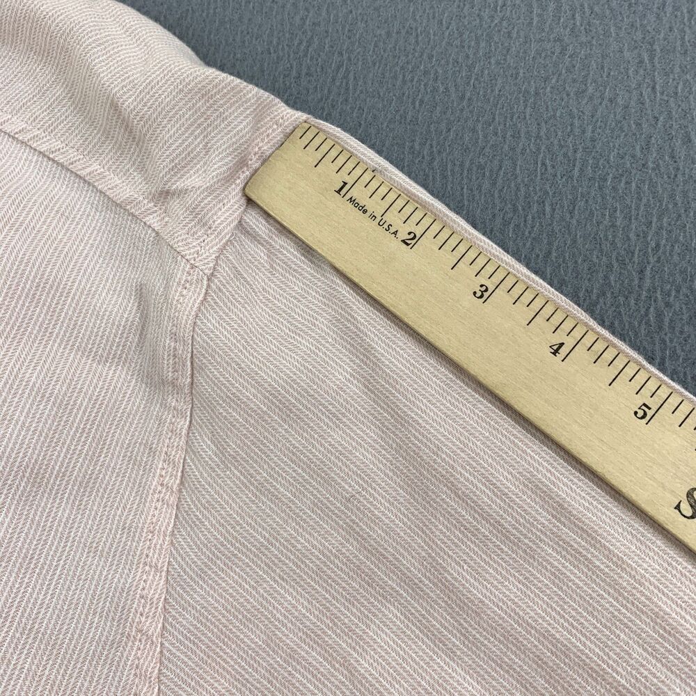 Abercrombie & Fitch Top Button Up Boyfriend Size XL Long Sleeve Pink Soft Cotton - Picture 10 of 16